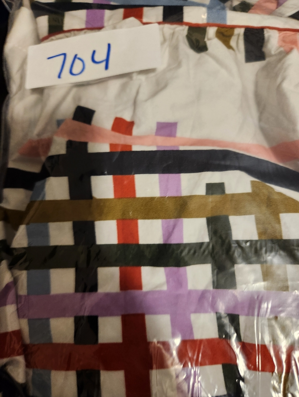 Eloquii Skirt Women Size 18 White Multicolor Stripes With Pockets Zipper Stretch - Picture 13 of 13
